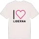 Jag älskar Liderna t-shirt stort tryck