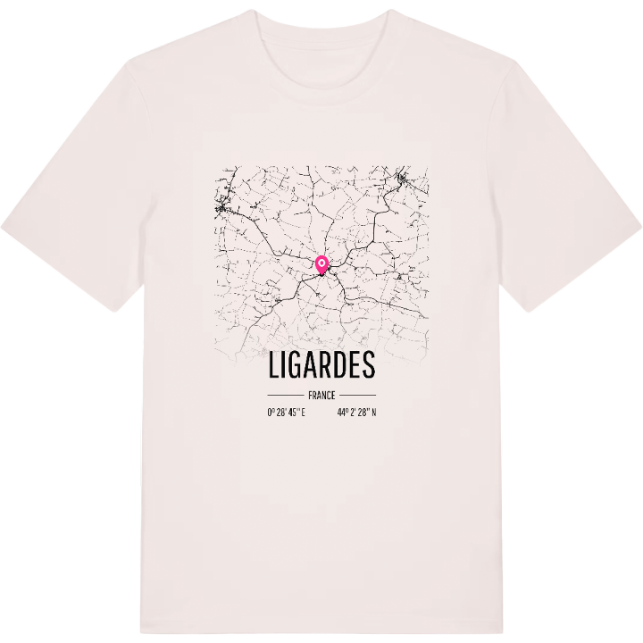 Ligardes karta t-shirt – t-shirt från PinShirt
