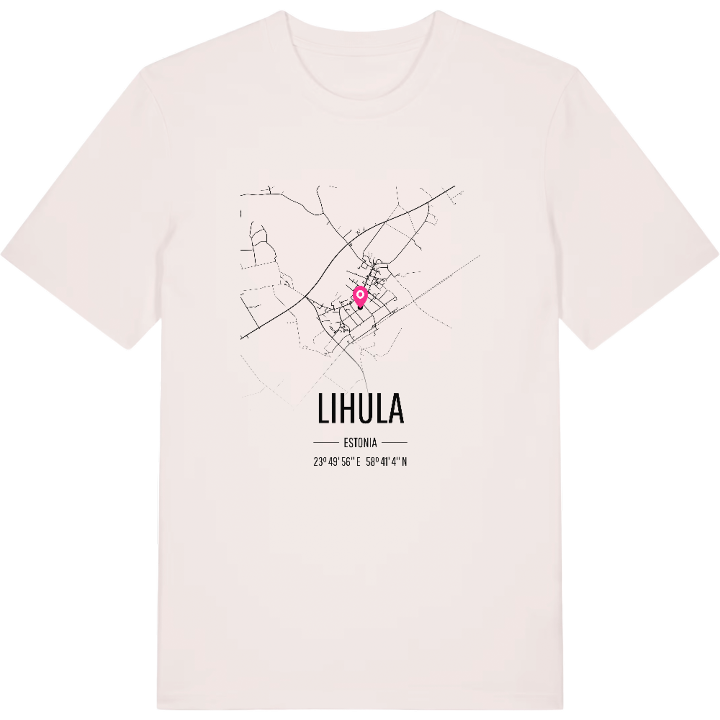 Lihula karta t-shirt – t-shirt från PinShirt