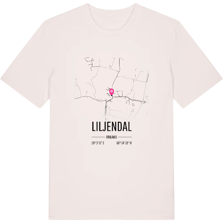 Liljendal karta t-shirt – t-shirt från PinShirt
