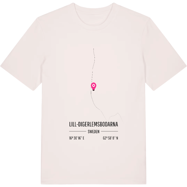 Lill-Digerlemsbodarna karta t-shirt – t-shirt från PinShirt
