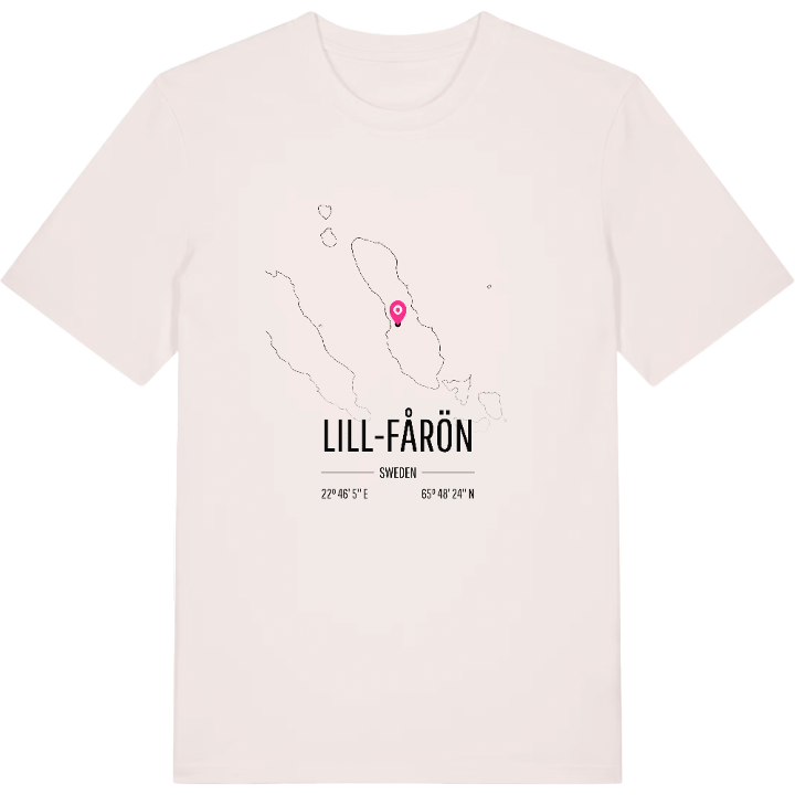 Lill-Fårön karta t-shirt – t-shirt från PinShirt