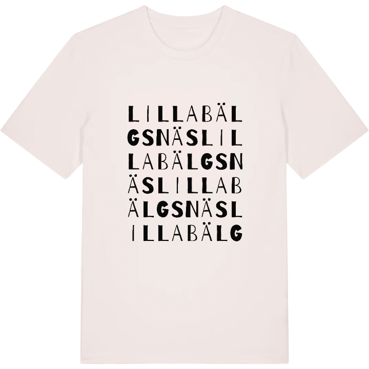 Lilla Bälgsnäs ordlek t-shirt – t-shirt från PinShirt