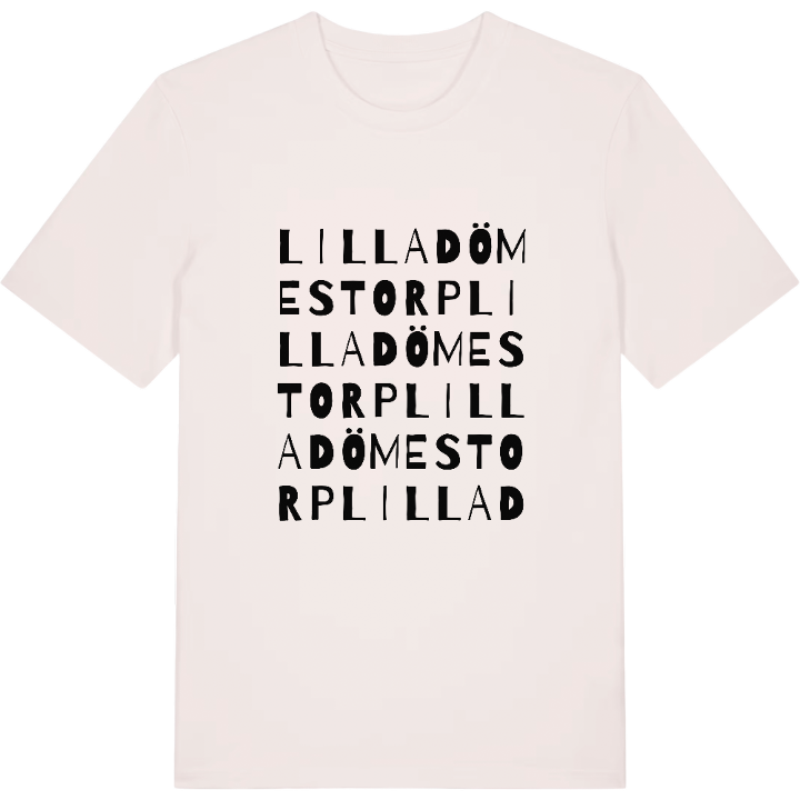 Lilla Dömestorp ordlek t-shirt – t-shirt från PinShirt