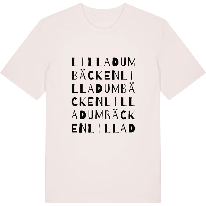 Lilla Dumbäcken ordlek t-shirt – t-shirt från PinShirt