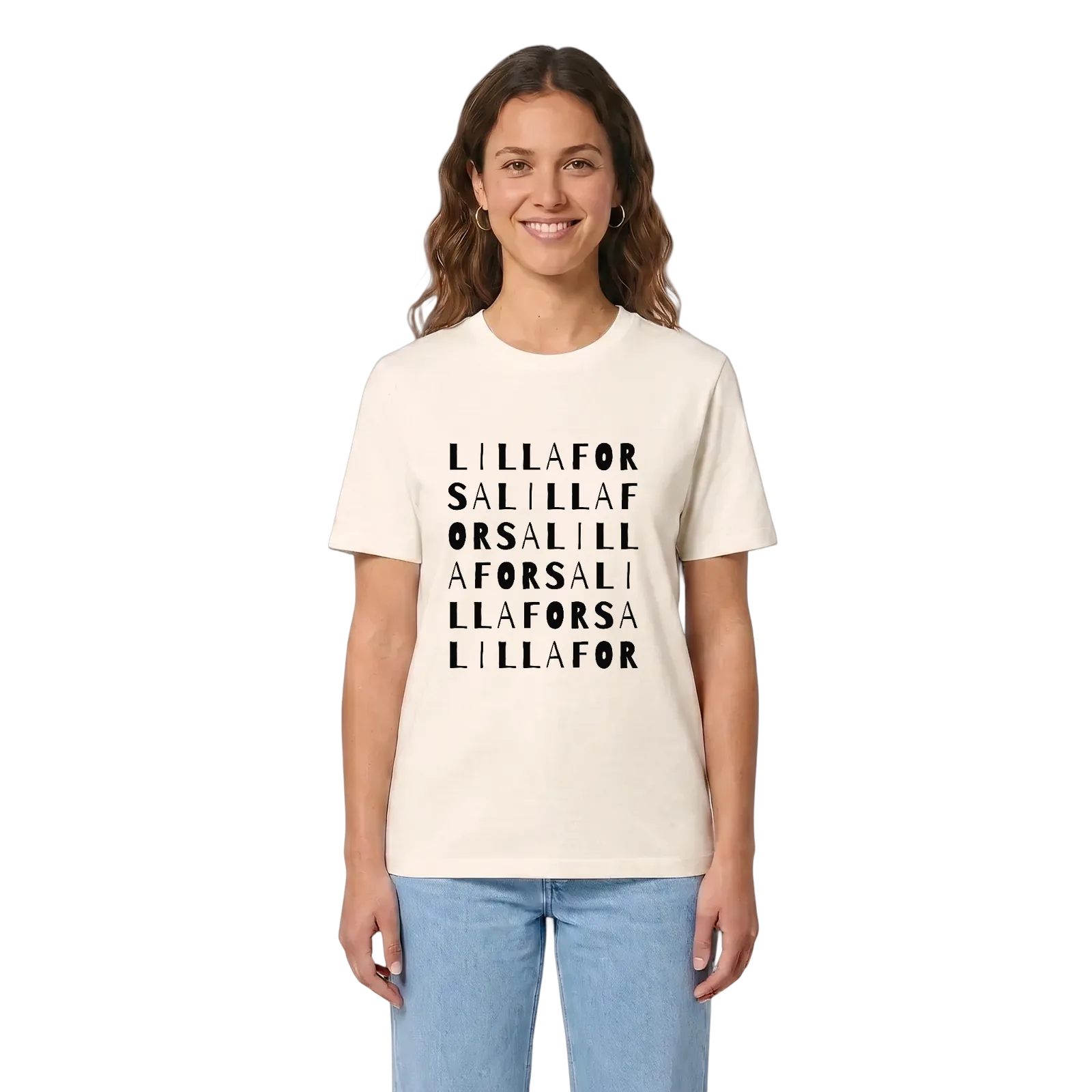 Lilla Forsa ordlek t-shirt – Vintage White, i miljö