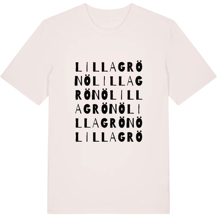 Lilla Grönö ordlek t-shirt – t-shirt från PinShirt