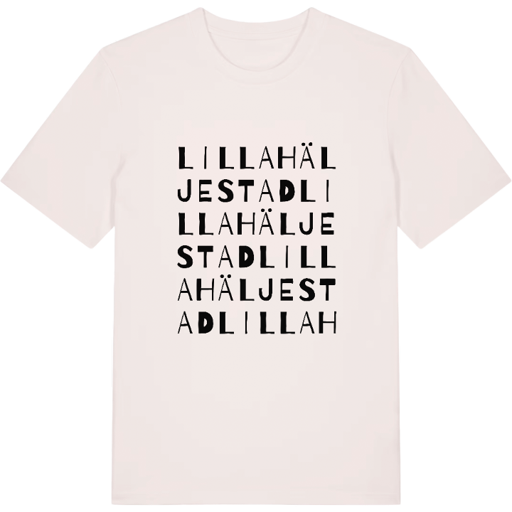 Lilla Häljestad ordlek t-shirt – t-shirt från PinShirt