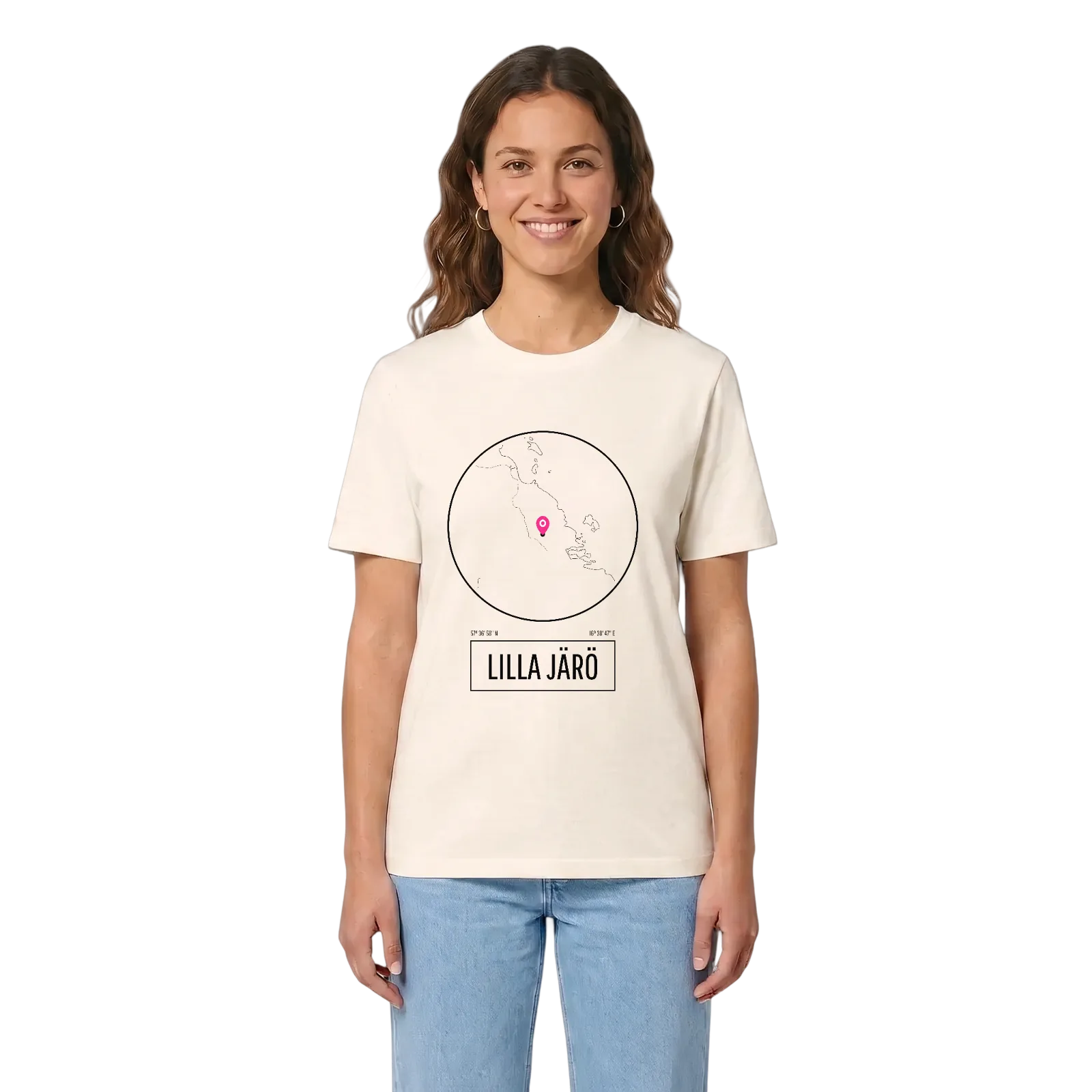 Lilla Järö t-shirt – Vintage White, i miljö