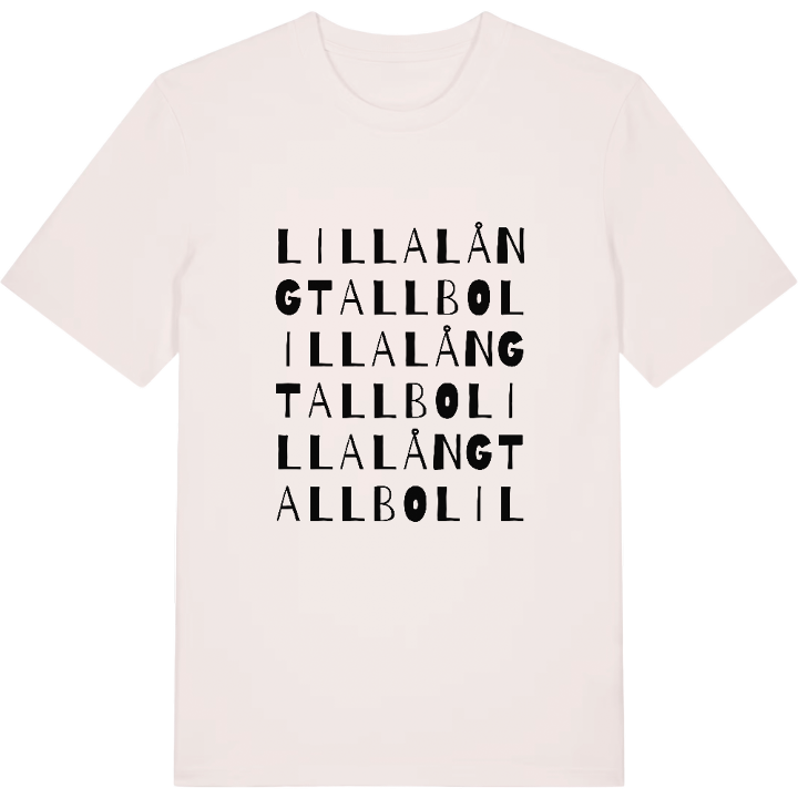Lilla Långtallbo ordlek t-shirt – t-shirt från PinShirt