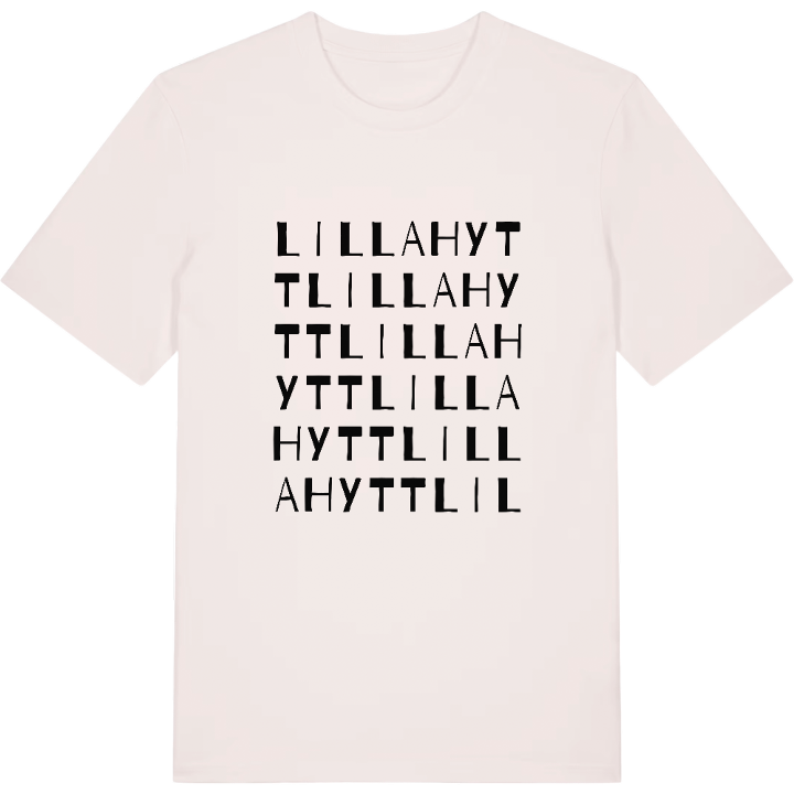 Lillahytt ordlek t-shirt – t-shirt från PinShirt