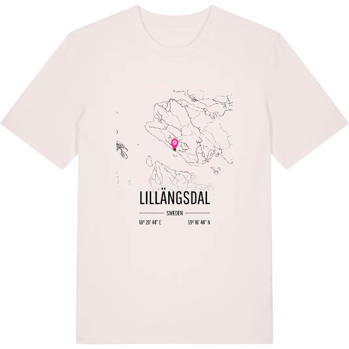 Lillängsdal karta t-shirt – t-shirt från PinShirt