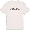 Lillared böjd t-shirt