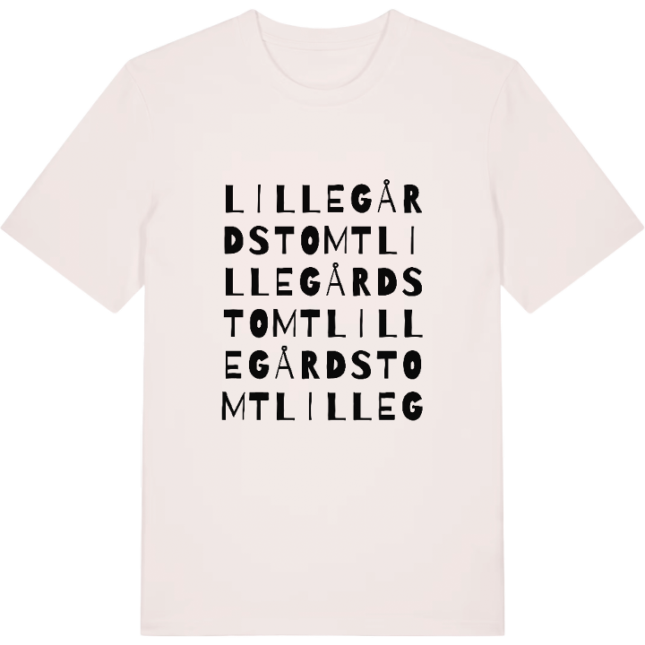 Lillegårdstomt ordlek t-shirt – t-shirt från PinShirt