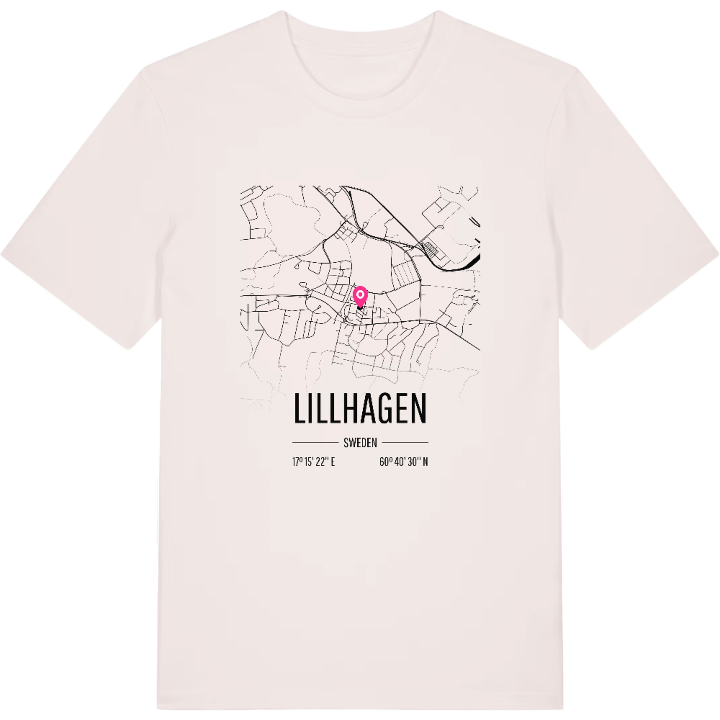 Lillhagen karta t-shirt – t-shirt från PinShirt