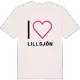 Jag älskar Lillsjön t-shirt stort tryck