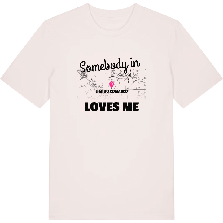 Någon i Limido Comasco älskar mig t-shirt – t-shirt från PinShirt