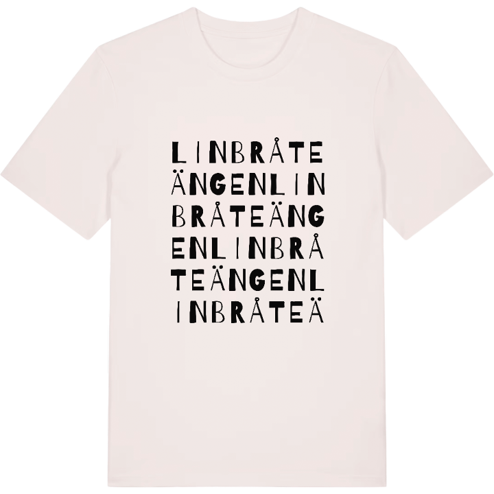 Linbråteängen ordlek t-shirt – t-shirt från PinShirt