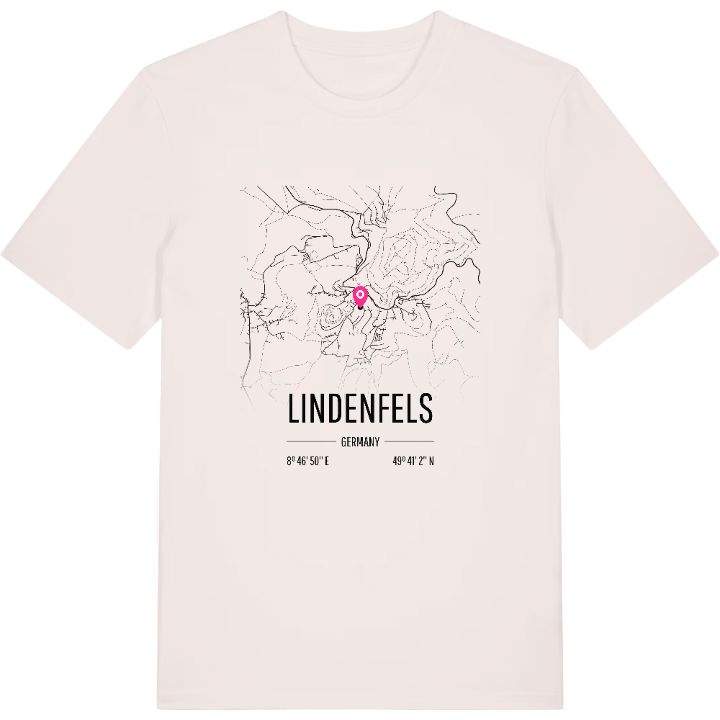 Lindenfels karta t-shirt – t-shirt från PinShirt
