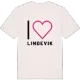 Jag älskar Lindevik t-shirt stort tryck
