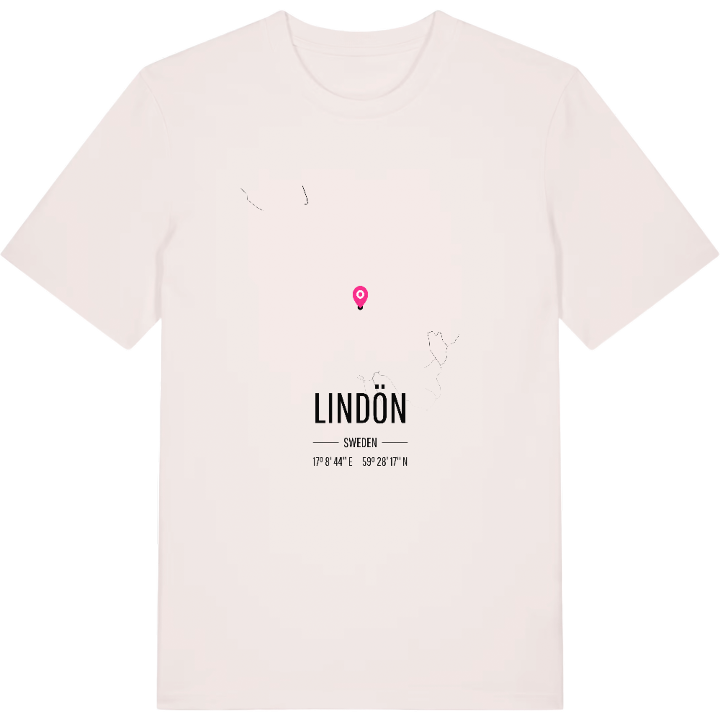 Lindön karta t-shirt – t-shirt från PinShirt