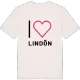 Jag älskar Lindön t-shirt stort tryck