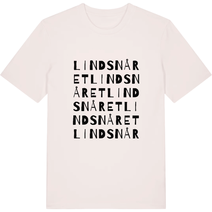 Lindsnåret ordlek t-shirt – t-shirt från PinShirt