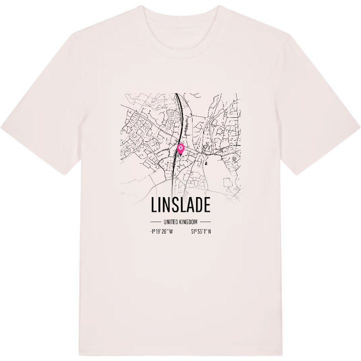 Linslade karta t-shirt – t-shirt från PinShirt