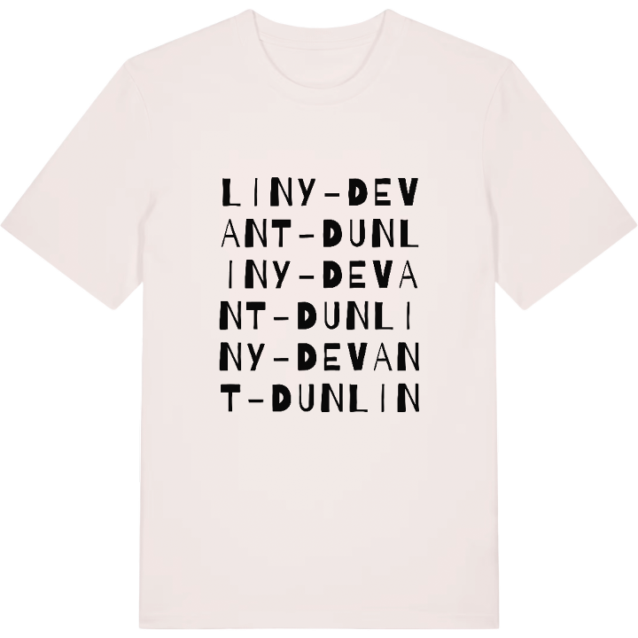 Liny-devant-Dun ordlek t-shirt – t-shirt från PinShirt