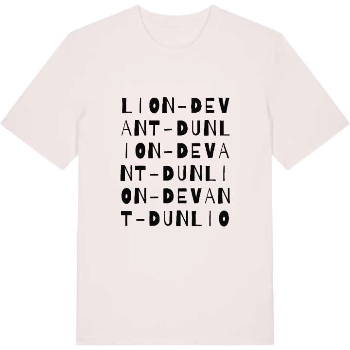 Lion-devant-Dun ordlek t-shirt – t-shirt från PinShirt