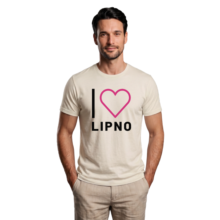 Jag älskar Lipno t-shirt stort tryck – t-shirt från PinShirt