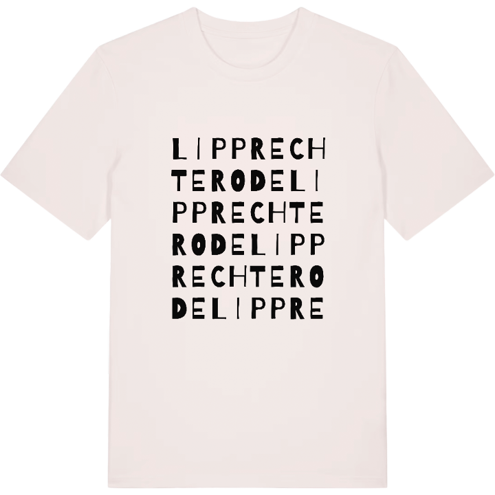 Lipprechterode ordlek t-shirt – t-shirt från PinShirt