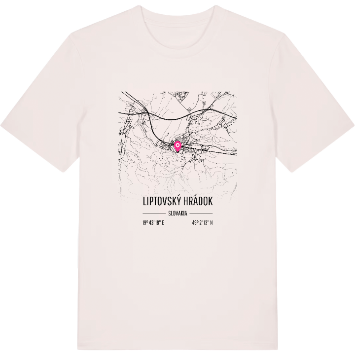 Liptovský Hrádok karta t-shirt – t-shirt från PinShirt