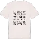 Lislekutt ordlek t-shirt