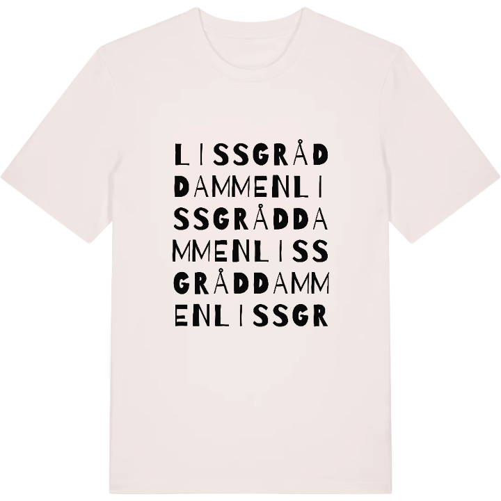 Lissgråddammen ordlek t-shirt – t-shirt från PinShirt