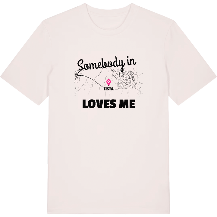 Någon i Lista älskar mig t-shirt – t-shirt från PinShirt