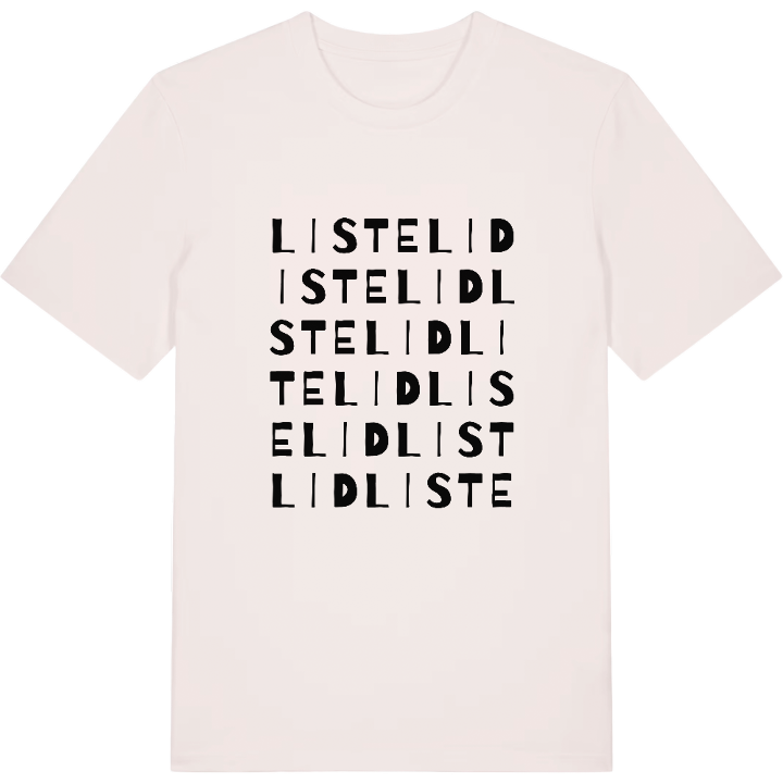 Listelid ordlek t-shirt – t-shirt från PinShirt