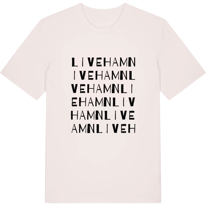 Livehamn ordlek t-shirt – t-shirt från PinShirt