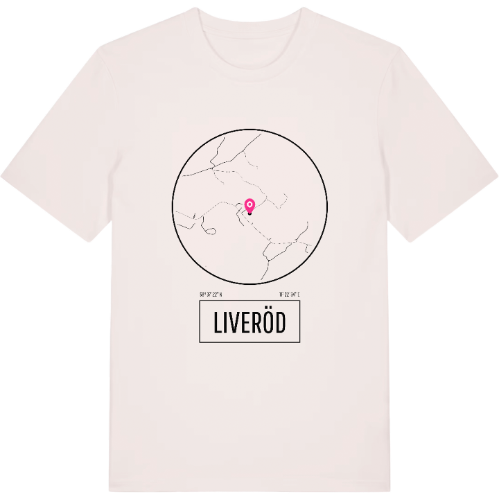 Liveröd t-shirt – t-shirt från PinShirt