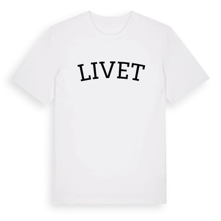 Livet böjd t-shirt – t-shirt från PinShirt