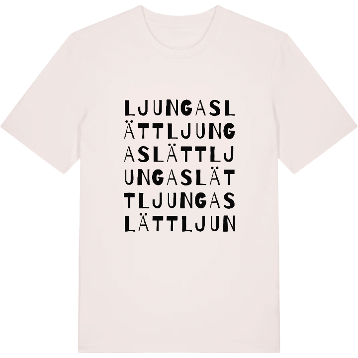 Ljungaslätt ordlek t-shirt – t-shirt från PinShirt