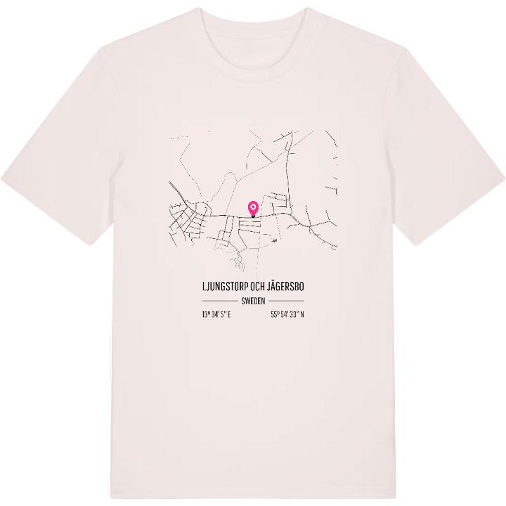 Ljungstorp och Jägersbo karta t-shirt – t-shirt från PinShirt