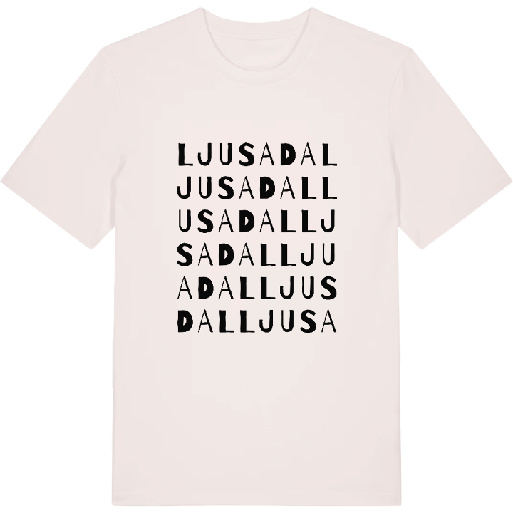 Ljusadal ordlek t-shirt – t-shirt från PinShirt