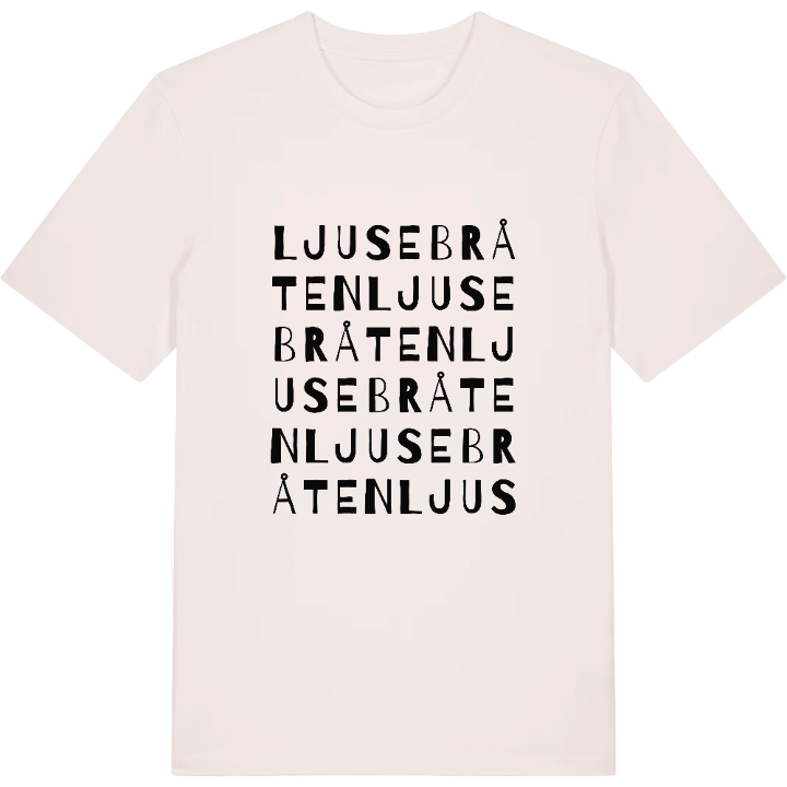 Ljusebråten ordlek t-shirt – t-shirt från PinShirt