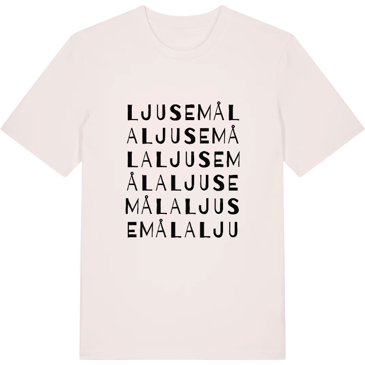 Ljusemåla ordlek t-shirt – t-shirt från PinShirt