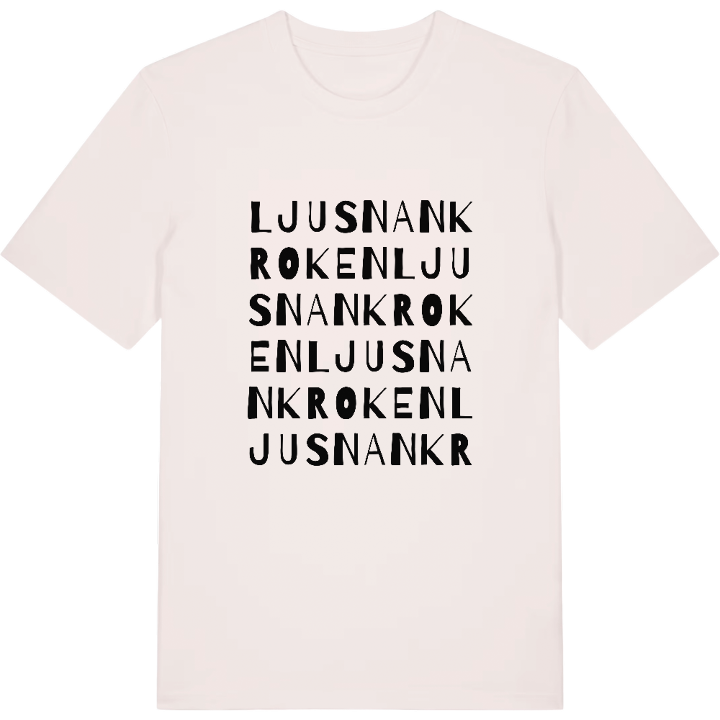 Ljusnankroken ordlek t-shirt – t-shirt från PinShirt