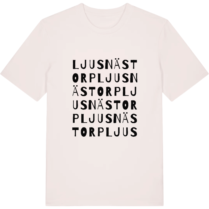 Ljusnästorp ordlek t-shirt – t-shirt från PinShirt