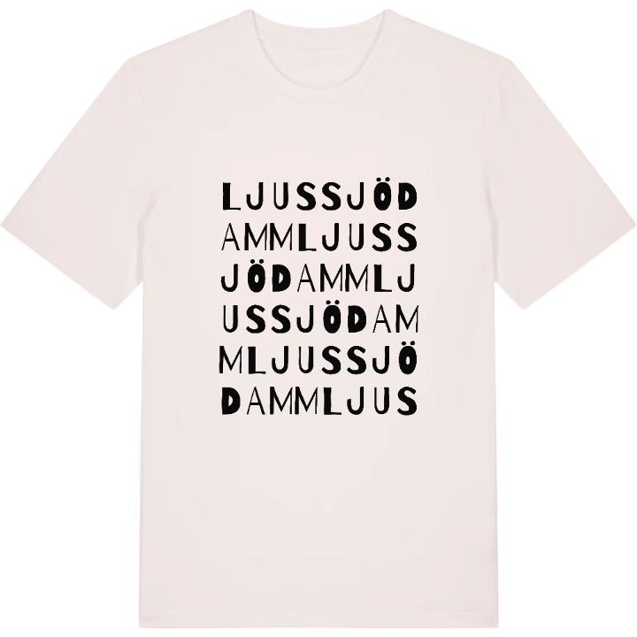 Ljussjödamm ordlek t-shirt – t-shirt från PinShirt