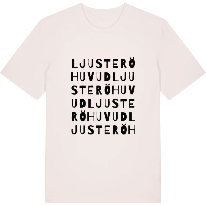 Ljusterö huvud ordlek t-shirt – t-shirt från PinShirt