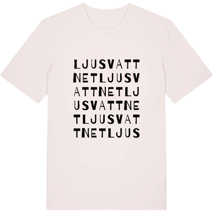 Ljusvattnet ordlek t-shirt – t-shirt från PinShirt
